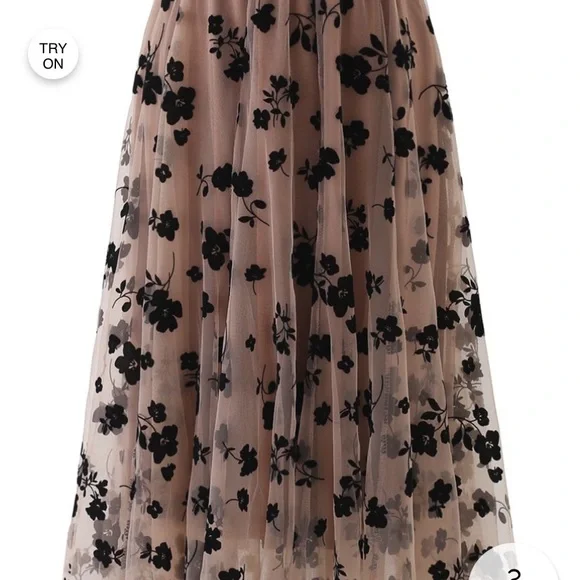 Chicwish Black and Carmel Tulle lined Skirt, XL, NWOT - Picture 10 of 10